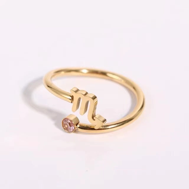 Anello Zodiaco titanium steel